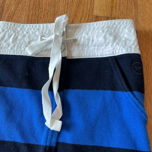 Converse Blue Striped Wrap Skirt - Picture 2 of 8